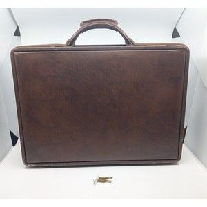 Vintage Hartmann Leather Briefcase Hard Case - With Keys